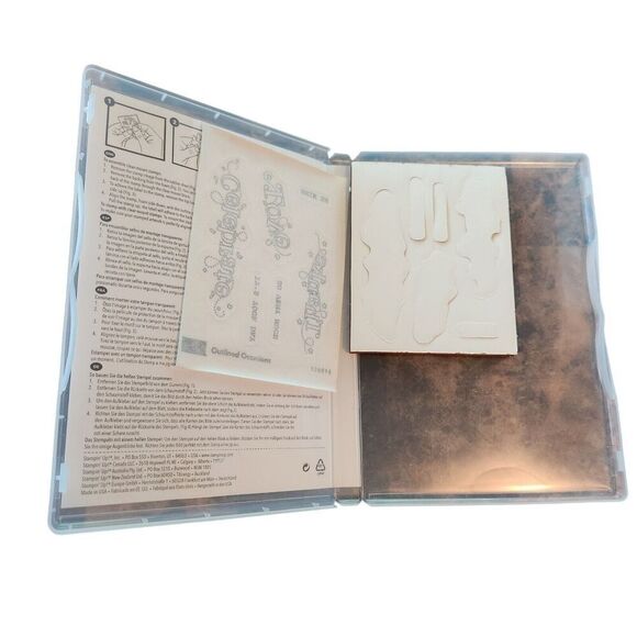 Stampin' Up! OUTLINED OCCASIONS Stamp Set of 6 126016 Celebrate Thanks Love - Picture 5 of 5